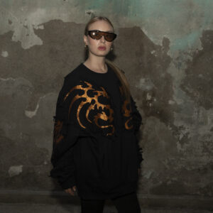 Poleron polo DRAGON NITE GLITTER.